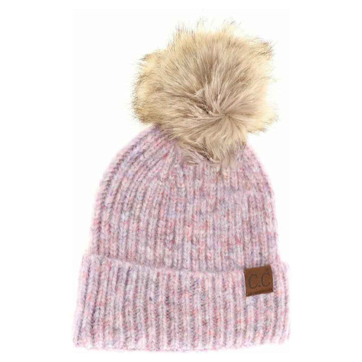 CottonCandyMulti Soft Ribbed Fur Pom C.C Beanie combines expert craftsmanship with functional warmth. Its soft ribbed knit fabric ensures a snug, comfortable fit while providing excellent insulation against the cold. Topped with a plush fur pom, this beanie adds a refined element to your winter wardrobe. Designed for durability and style, it’s an ideal accessory for professional and casual settings alike, offering reliable protection without compromising on appearance. 