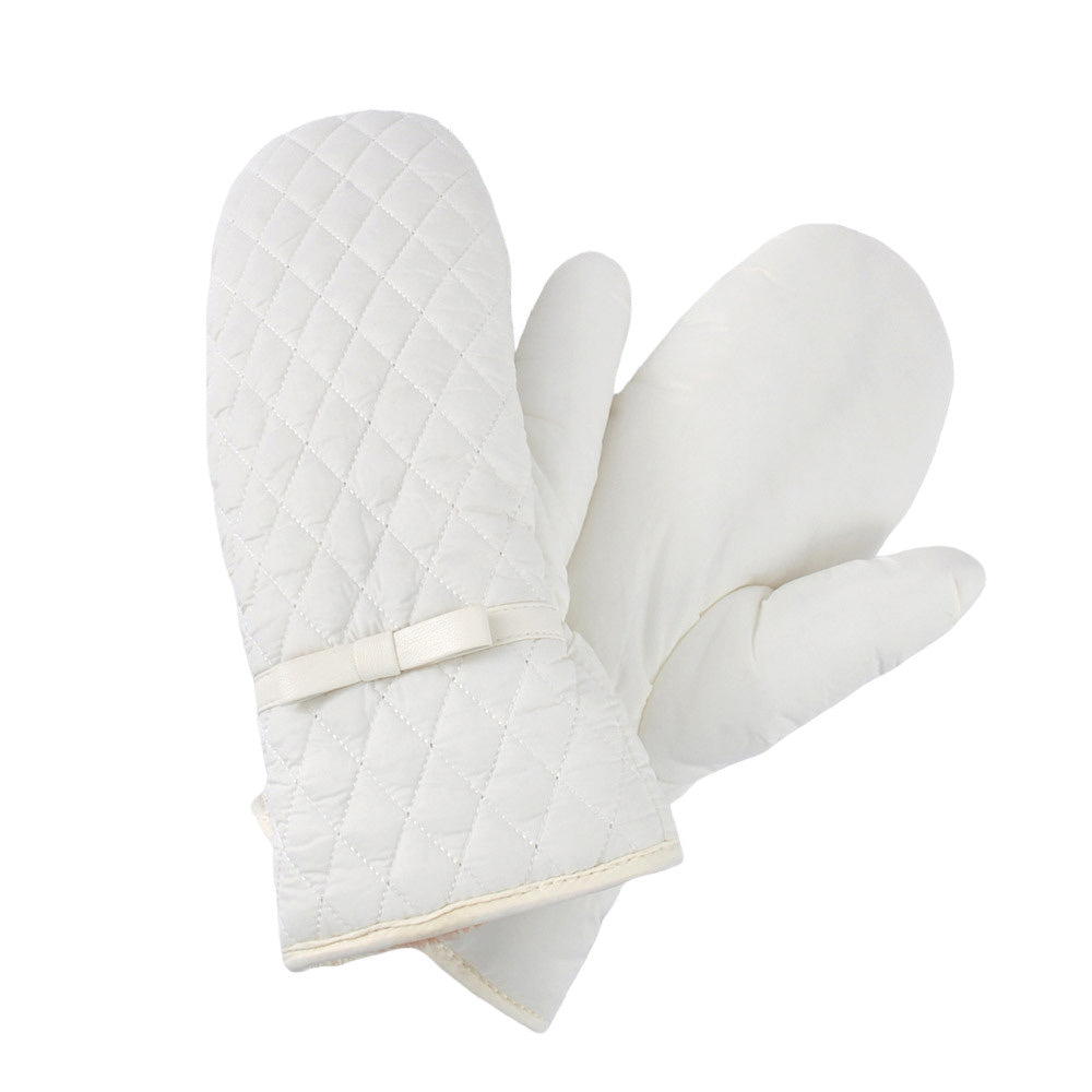 Cream Quilted Puffer Padded Mitten Gloves, are extra warm, cozy, and beautiful mittens that will protect you from the cold weather. Wear gloves or a cover-up as a mitten to make your outfit gorgeous. A beautiful gift for the persons you care about the most. Winter will be more comfortable with this cozy mitten.