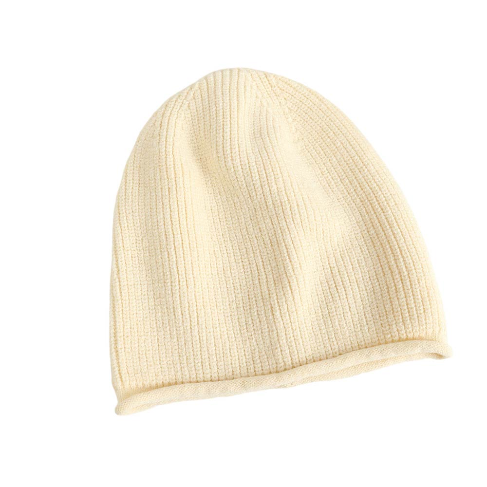 Cream Trendy Solid Knit Beanie Hat, wear this beautiful beanie hat with any ensemble for the perfect finish before running out the door into the cool air. An awesome winter gift accessory and the perfect gift item for Birthdays, Christmas, Stocking stuffers, Secret Santa, holidays, anniversaries, Valentine's Day, etc.