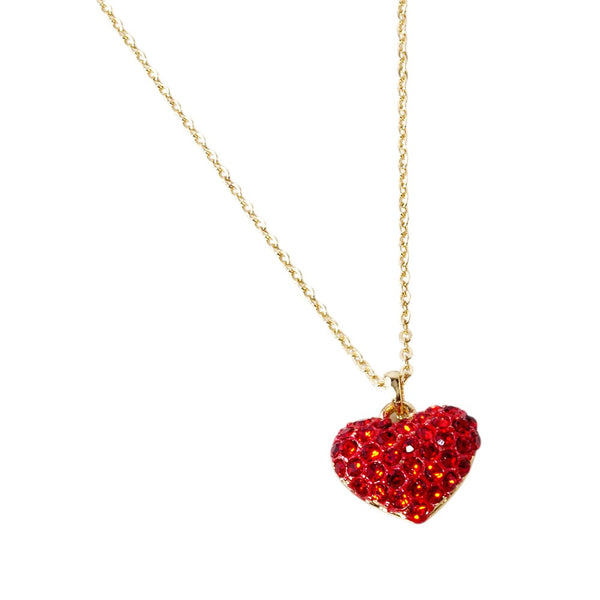 Crystal Pave Heart Pendant Necklace is crafted to bring a touch of sophistication to any outfit. Its sparkling pave crystals are timeless and elegant, while the heart-shaped pendant symbolizes love and affection. Made from high-quality materials, this necklace is designed to make a statement and elevate your style effortlessly. 