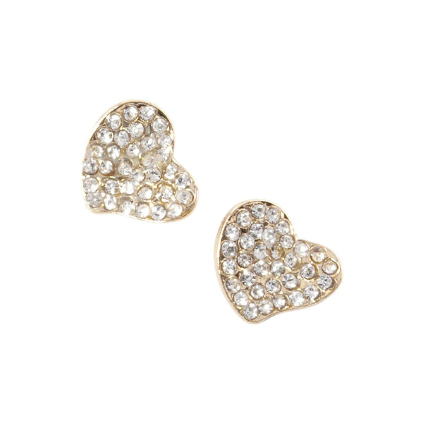 Crystal Rhinestone Paved Heart Stud Earrings bring a touch of elegance to any outfit. Crafted with sparkling crystals, they offer exceptional quality and timeless charm. Perfect for any occasion, these stunning earrings elevate your style effortlessly. 