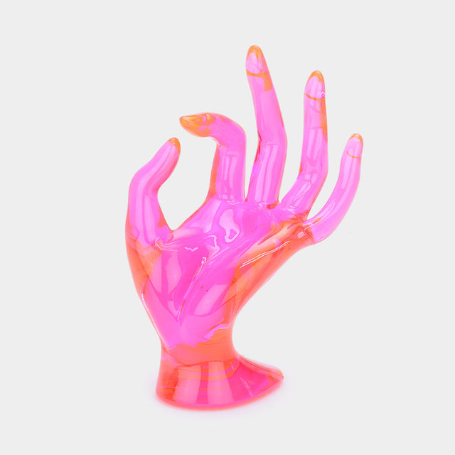 Madeline Love Neon, Pink Hand Jewerly Display Stand - Jewelry