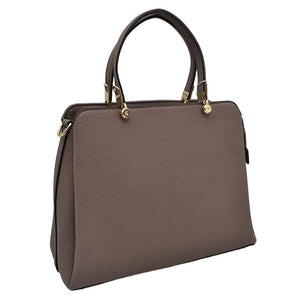 Dark Blush Textured Faux Leather Top Handle Tote Bag, is designed with state-of-the-art faux leather. It features a textured design and a comfortable top handle for easy carrying. Its spacious interior allows you to carry your everyday necessities in style. Perfect for any occasion or everyday use making it a great gift choice.
