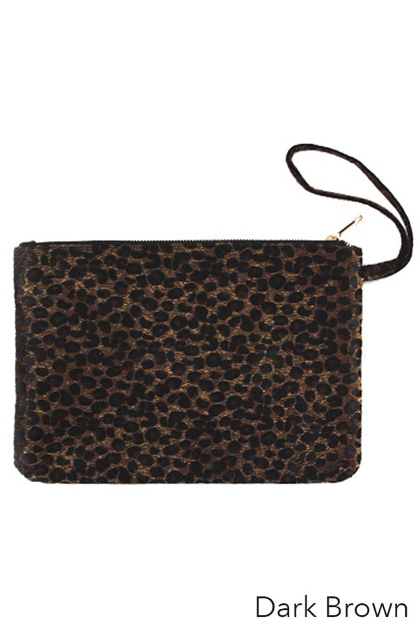 Leopard Print Large Pouch Clutch offers a stylish and spacious solution for carrying your essentials. Featuring a bold leopard pattern, this clutch combines fashion-forward design with practical storage, making it ideal for both casual outings and special events. Its durable construction ensures long-lasting use, while the roomy interior keeps your belongings organized and accessible. Perfect for those seeking a statement accessory with expert craftsmanship. 