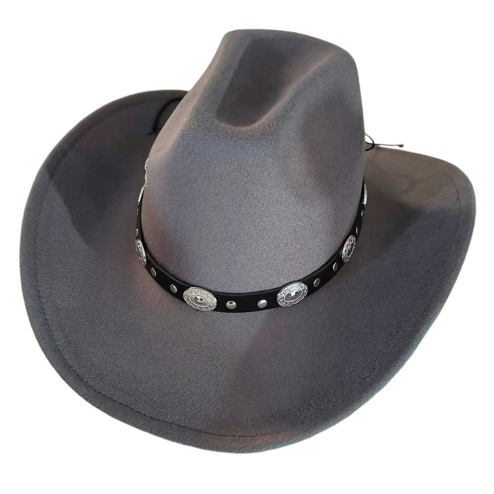 Dark-Gray-Western Style Belt Pointed Cowboy Fedora Hat is expertly crafted with a classic design and a modern twist. Adds a touch of authenticity while the pointed shape gives it a contemporary edge. Made with high-quality materials, this hat is durable and stylish, making it the perfect accessory for any outfit.