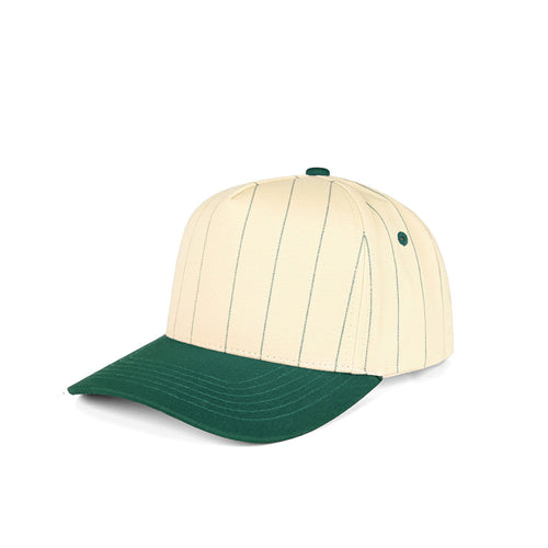 C.C Pinstripe Palin Two Tone Trucker Cap - Dark Green