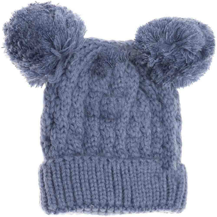 DarkDenim Kids Solid Double Pom CC Beanies are expertly designed to provide exceptional warmth and comfort. Featuring a double-layered knit construction, these beanies ensure enhanced insulation for chilly days. Their solid-color design, paired with double pom accents, offers a stylish yet playful look, ideal for active children. Made from soft, durable materials, they fit snugly without sacrificing comfort, making them a reliable choice for everyday wear during colder seasons.