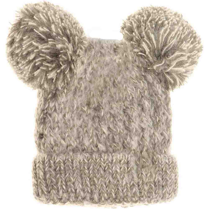 DarkGrey Kids Multi Tone Double Pom CC Beanies deliver exceptional warmth with their double-layer construction, ideal for chilly weather. Featuring vibrant multi-tone colors and playful double pom-poms, these beanies add a fun and stylish accent to any child's outfit. Made from soft, breathable fabric, they provide lasting comfort and protect young wearers from the cold, making them a practical and fashionable choice for winter wear. 