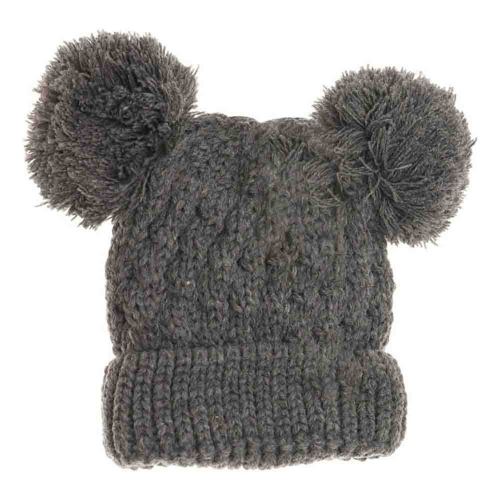 DarkGrey Kids Solid Double Pom CC Beanies are expertly designed to provide exceptional warmth and comfort. Featuring a double-layered knit construction, these beanies ensure enhanced insulation for chilly days. Their solid-color design, paired with double pom accents, offers a stylish yet playful look, ideal for active children. Made from soft, durable materials, they fit snugly without sacrificing comfort, making them a reliable choice for everyday wear during colder seasons.