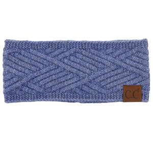Denim C.C Diagonal Stripes Criss Cross Pattern Earmuff Headband, Stay warm and stylish with this. Crafted from a soft, cozy material, this headband features an all-over criss-cross pattern for a classic, fashionable look. It also features an adjustable band to fit comfortably and securely on your head.