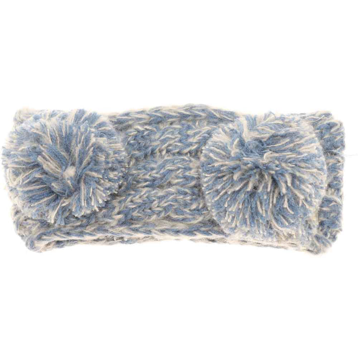 Denim KIDS Multi-tone Double Pom Head Wrap combines functional warmth with playful style. Designed for comfort and durability, it features a soft, stretchy fabric that fits snugly on young heads, while the double pom-poms add a charming, dynamic touch. Perfect for cooler weather, this head wrap keeps children cozy without sacrificing movement or breathability. Its vibrant multi-tone colors effortlessly complement a variety of outfits, making it a practical yet stylish choice for active kids. 