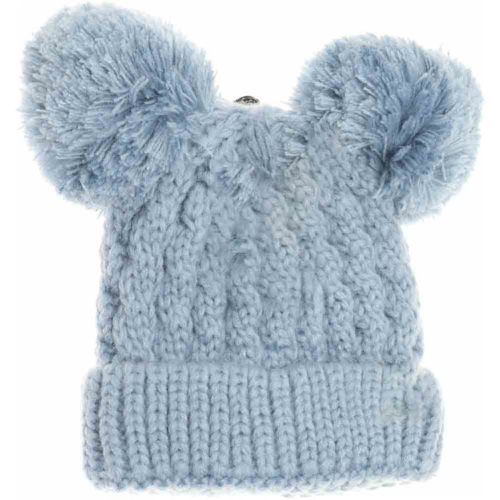 Denim Kids Solid Double Pom CC Beanies are expertly designed to provide exceptional warmth and comfort. Featuring a double-layered knit construction, these beanies ensure enhanced insulation for chilly days. Their solid-color design, paired with double pom accents, offers a stylish yet playful look, ideal for active children. Made from soft, durable materials, they fit snugly without sacrificing comfort, making them a reliable choice for everyday wear during colder seasons.