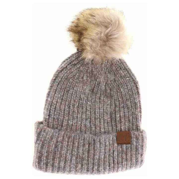 Dk.GreyMulti- Soft Ribbed Fur Pom C.C Beanie combines expert craftsmanship with functional warmth. Its soft ribbed knit fabric ensures a snug, comfortable fit while providing excellent insulation against the cold. Topped with a plush fur pom, this beanie adds a refined element to your winter wardrobe. Designed for durability and style, it’s an ideal accessory for professional and casual settings alike, offering reliable protection without compromising on appearance. 