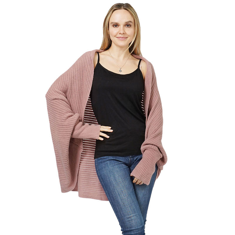 Dust Pink Soft Knit Shrug Cardigan, delicate, warm, on-trend & fabulous, a luxe addition to any cold-weather ensemble. This versatile cardigan is crafted with comfort and style in mind, making it the perfect layering piece for any outfit. Perfect Gift for wife, mom, on their birthday, holiday, etc.