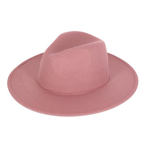Dust Pink Trendy Solid Panama Hat, This unique, timeless & classic Hat with solid color trim that looks cool & fashionable. This Panama hat is a good companion when you go shopping, fishing, beach travel, or camping. Can be used throughout all seasons to keep you safe from the sun. Stay comfortable throughout the year.