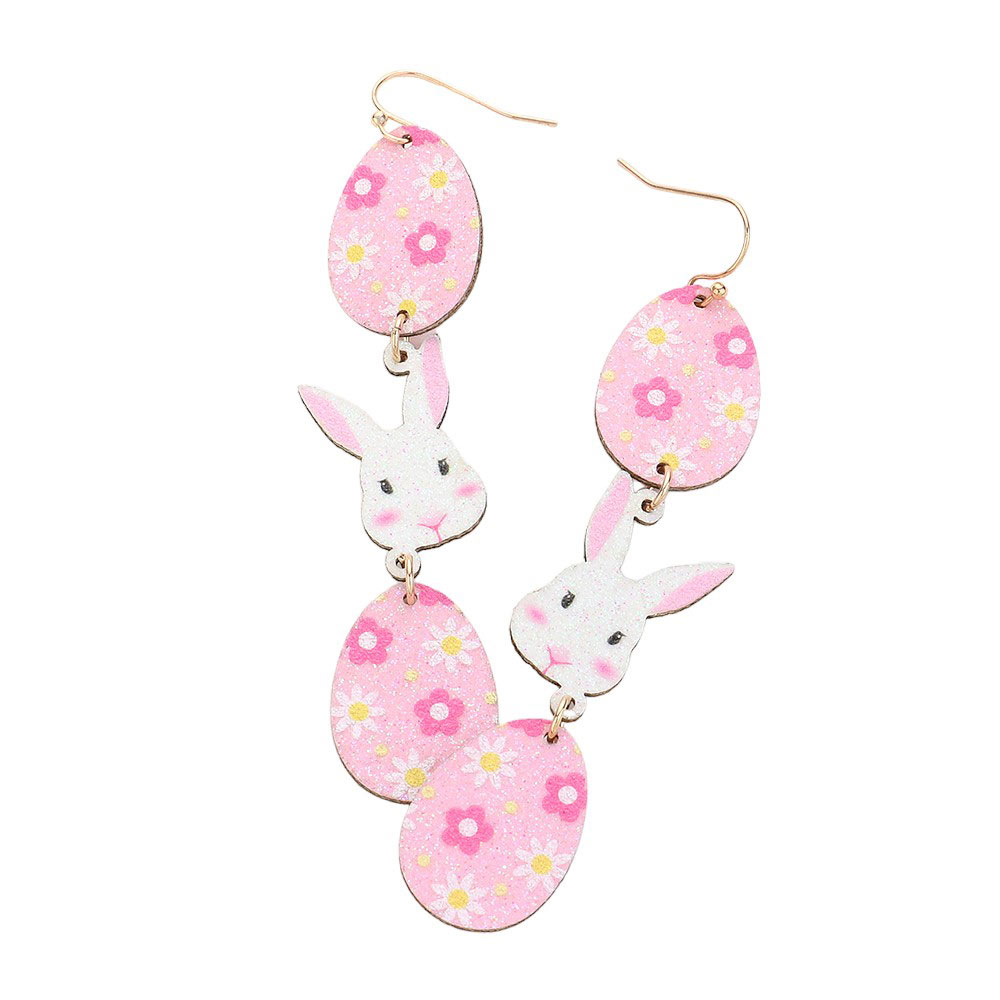 Easter Bunny Egg Link Dropdown Earrings add a fun and playful touch to any outfit. Made of high-quality materials, these earrings feature a cute bunny design and egg-shaped drops, making them perfect for Easter festivities. The dangling links add movement and dimension to the earrings, creating an eye-catching look.