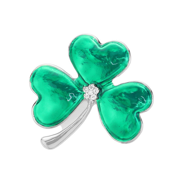  Epoxy Shamrock Clover Pin Brooch. Add some festive and stylish flair to your outfit with our Epoxy Shamrock Clover Made with high-quality epoxy, this pin is durable and long-lasting. Celtic Clover Pin. Perfect for any occasion, show off your Irish pride or add some luck to your day with this eye-catching accessory. 
