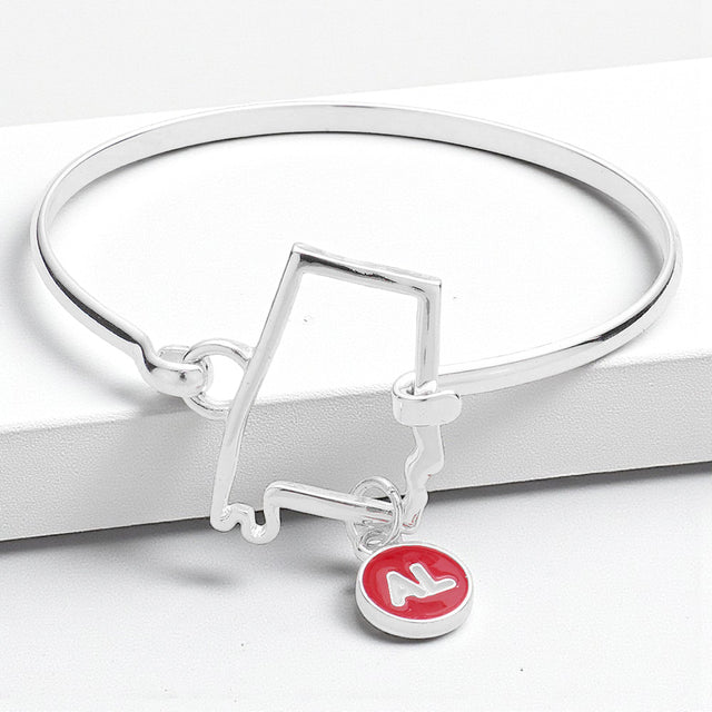 Madeline Love Silver Alabama Bangle Bracelet - Bracelets