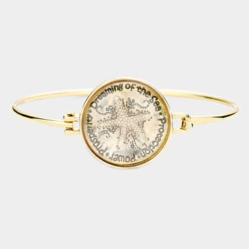 Madeline Love Gold Metal Bubble Starfish Hook Bracelet - Bracelets