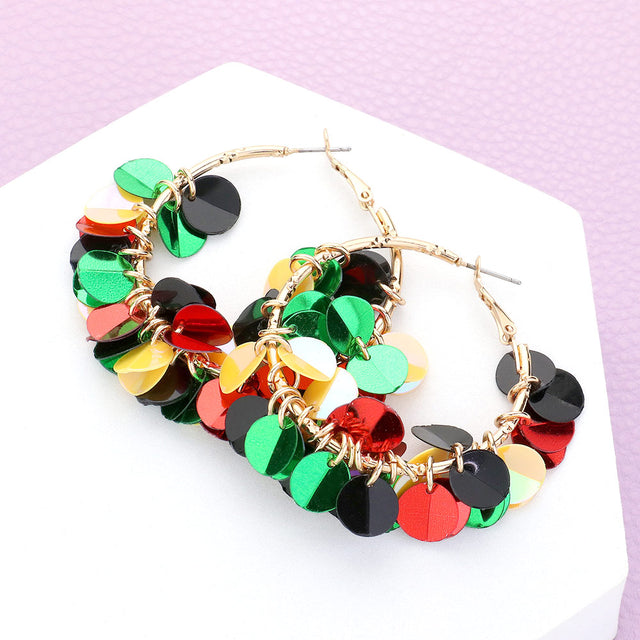 Madeline Love Multi Petal Cluster Hoop Earrings