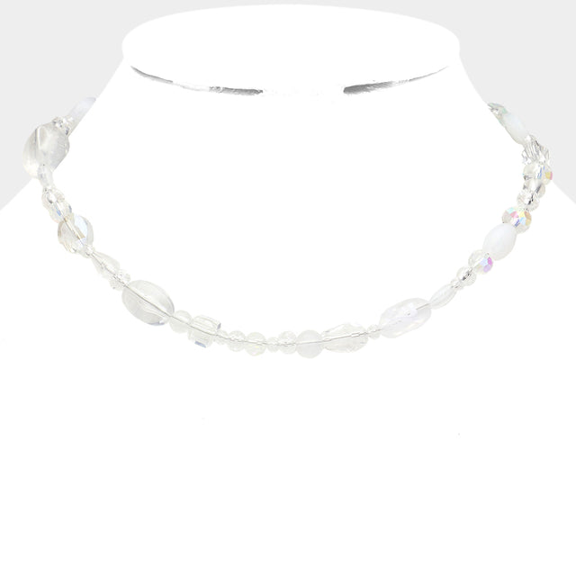 Madeline Love Clear Multi Beaded Necklace - Necklaces