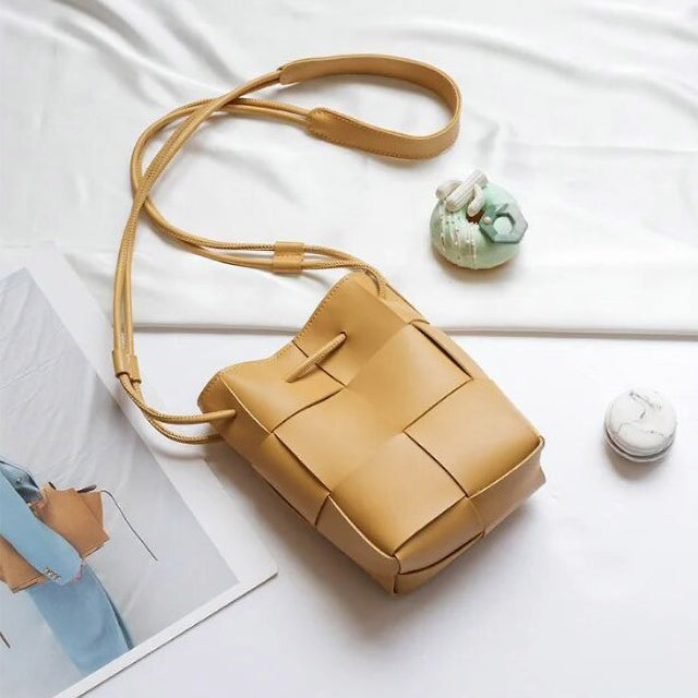 Madeline Love Beige Faux Leather Mini Crossbody Bag - Bags & Wallets