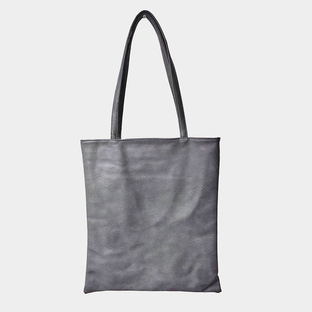 Madeline Love Gray Solid Faux Leather Shoulder Bag - Bags & Wallets
