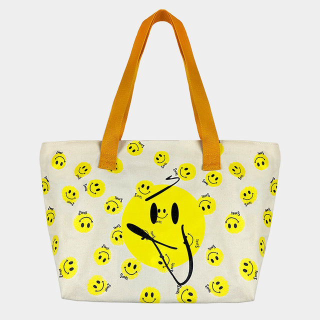 Madeline Love Yellow Smile Patterned Shoulder Bag - Bags & Wallets