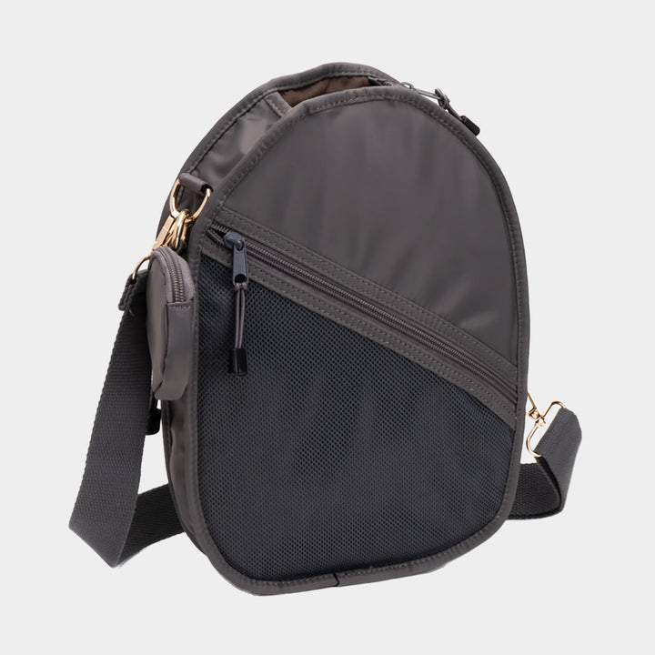 Gray Pickleball Sling Bag / Crossbody Bag