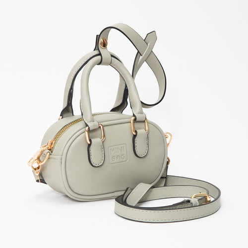 Faux Leather Bag Charm / Mini Bag / Crossbody Bag - Tan