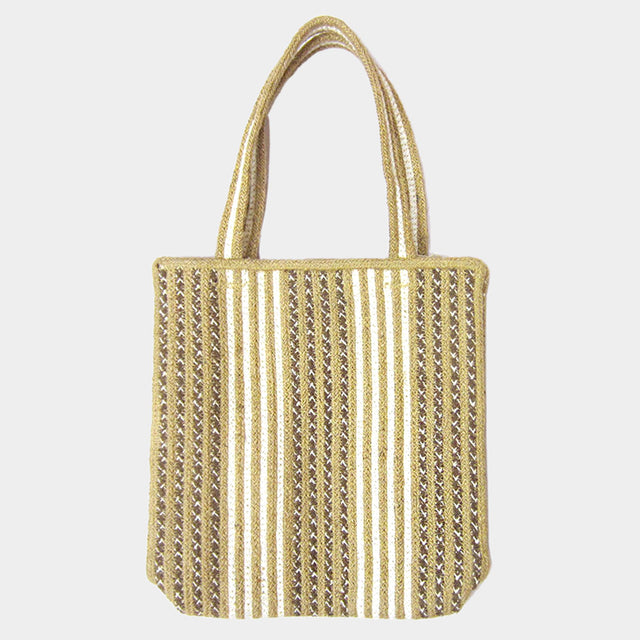 Madeline Love Neutral Boho Striped Shoulder Bag - Bags & Wallets
