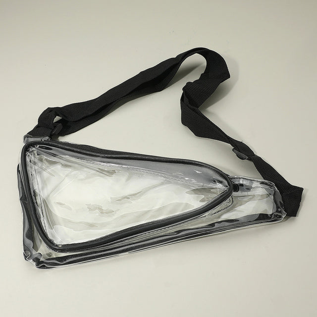 Madeline Love Black, Clear Transparent Triangular Sling Bag Fanny Pack - Bags & Wallets