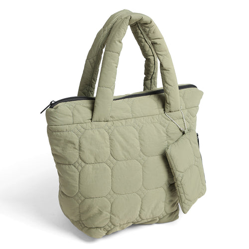 Quilted Padded Hand Bag - Green