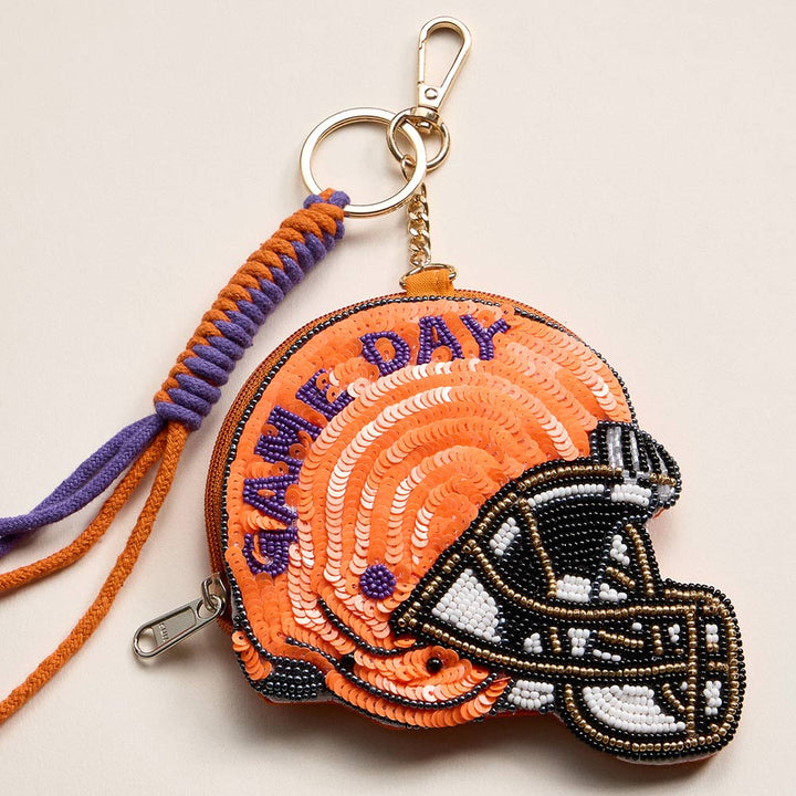clemson national championship football helmet confetti Tigers licensed Clemson University helmet mini Clemson Tigers Riddell SpeedFlex Mid-Size