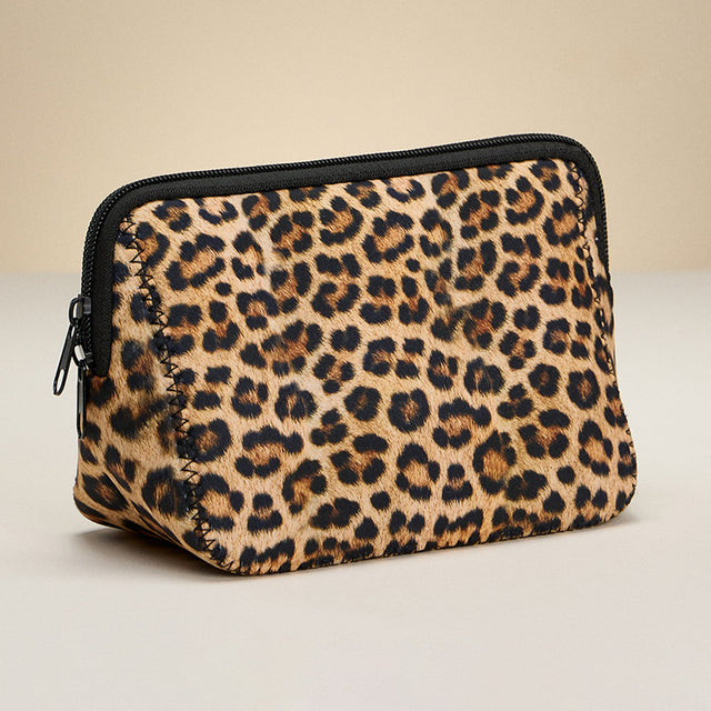 Madeline Love Leopard Leopard Printed Cosmetic Pouch Bag Organizer - Beauty & Cosmetics