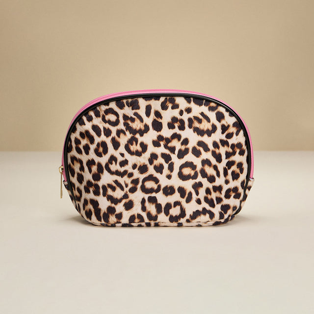 Madeline Love Leopard Leopard Pattern Print Cosmetic Pouch Bag Organizer - Beauty & Cosmetics