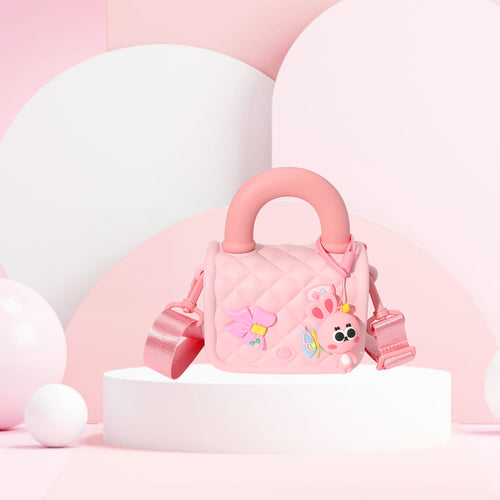 HOT FOCUS - Kids Tiny Mini Charm Crossbody Handbag - Pink