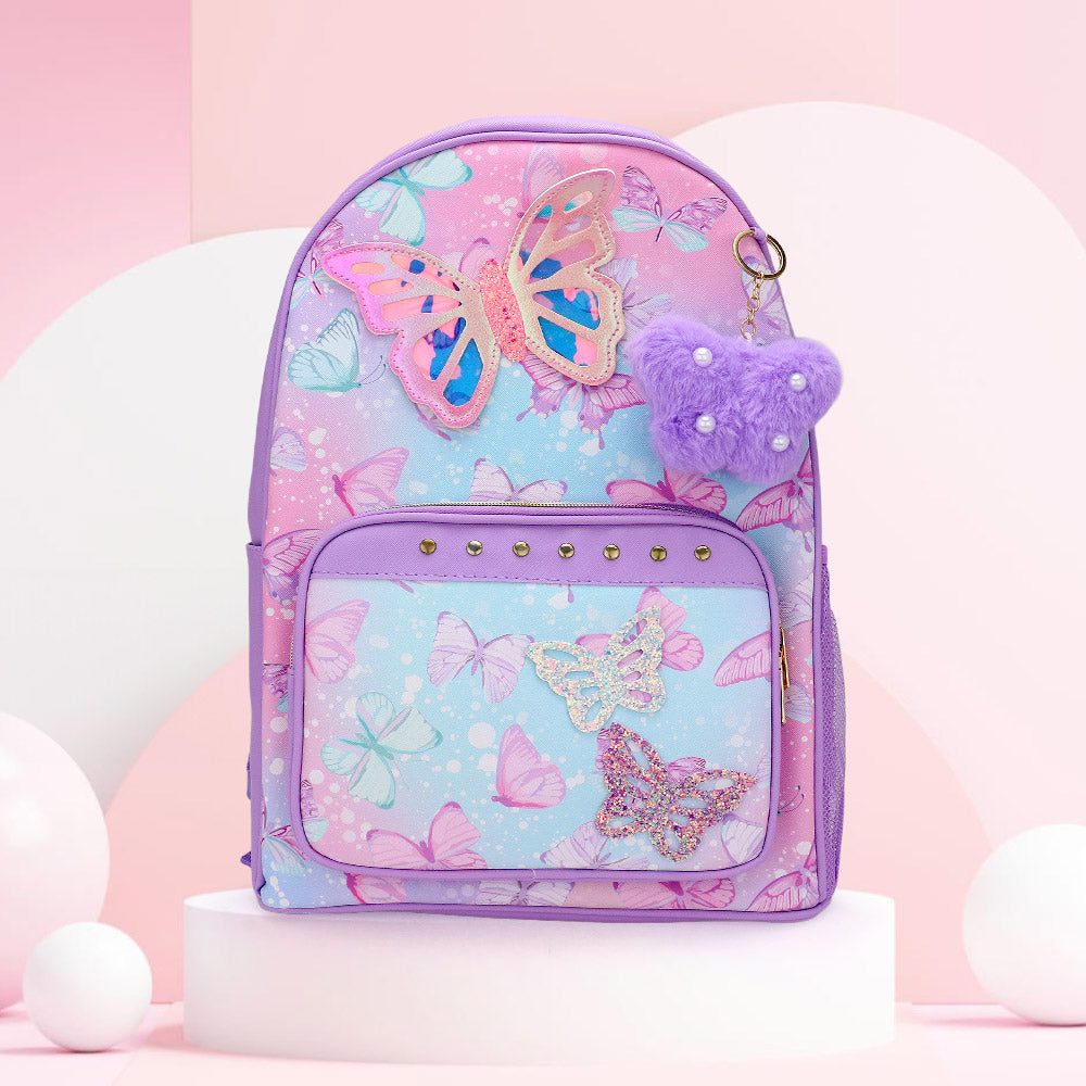 Hot Focus - Butterfly Patch Decorative Deluxe Backpack – Madeline Love