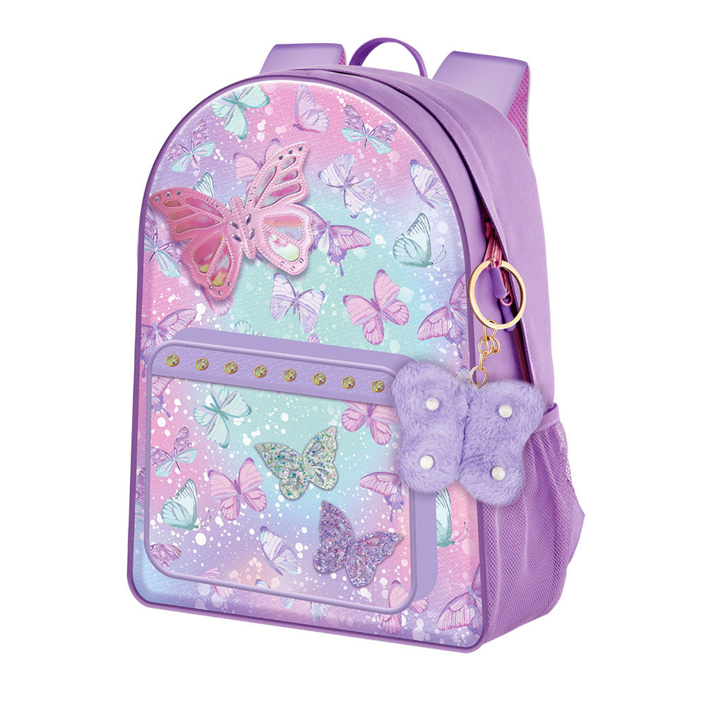 Hot Focus - Butterfly Patch Decorative Deluxe Backpack – Madeline Love
