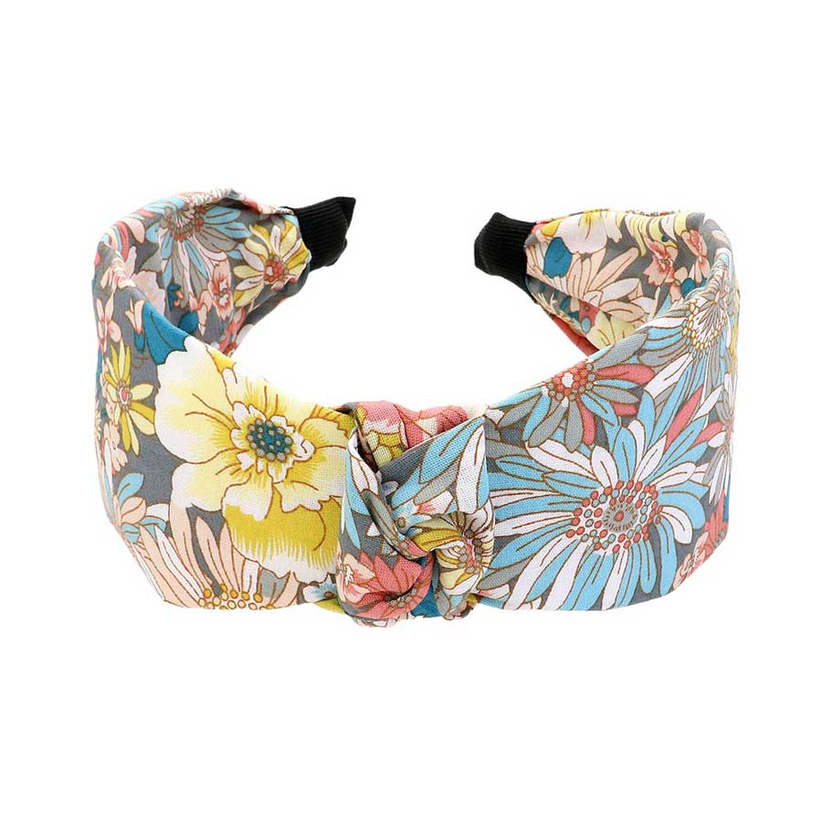 Flower Pattern Printed Knot Headband, is a stylish and versatile accessory. Made with a beautiful flower pattern, Its secure knot design ensures a comfortable and secure fit for all-day wear. Elevate your style with this must-have headband. Perfect gift for fashion-loving individuals of any age group.