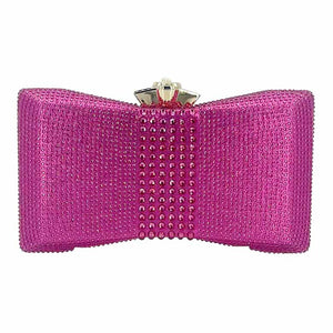 Fuchsia Bling Evening Clutch Crossbody Bag, perfectly goes with any outfit and shows your trendy choice to make you stand out on your special occasion. Carry out this bling evening crossbody bag while attending a special occasion. Perfect for carrying makeup, money, credit cards, keys or coins, etc.