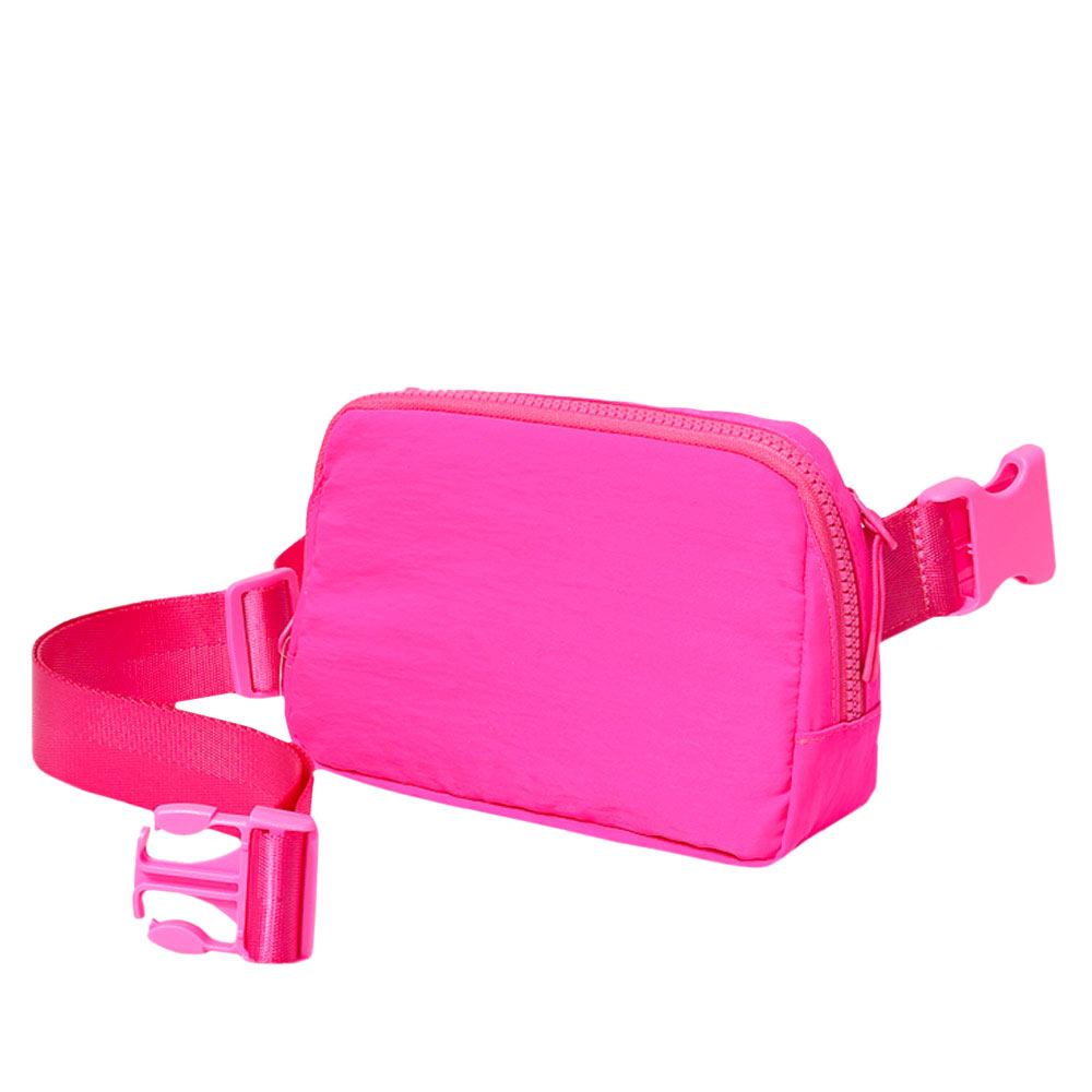 Fuchsia Neon Solid Puffer Sling Bag, show your trendy side with this awesome solid puffer sling bag. It's great for carrying small and handy things. Keep your keys handy & ready for opening doors as soon as you arrive. The adjustable lightweight features room to carry what you need for those longer walks or trips. These Puffer Sling Bag packs for women could keep all your documents, Phone, Travel, Money, Cards, keys, etc., in one compact place, comfortable within arm's reach. Stay comfortable and smart.