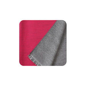 Fuchsia Reversible Frayed Oblong Scarf, Wrap yourself in style and warmth with this beautiful scarf. Crafted with sumptuous, lightweight fabric, this versatile scarf can be worn in two ways. A perfect winter accessory for wardrobe staples makes it perfect for gifting as a winter gift to any close person or treating yourself.