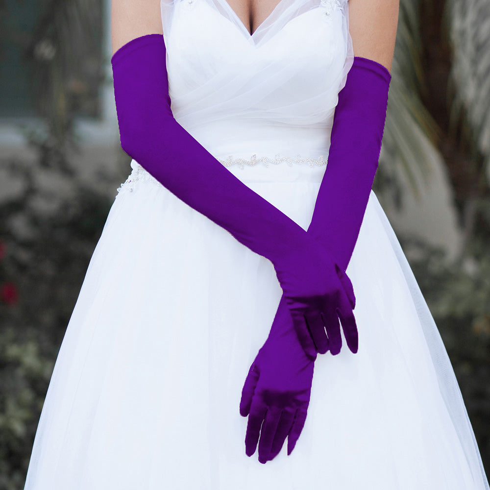 purple dress gloves Adult Purple Costume Gloves Purple FUN Costumes