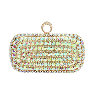 Gold Bling Stone Embellished Evening Clutch Tote Crossbody Bag, is beautifully designed and fit for all special occasions & places. Show your trendy side with this evening crossbody bag. Perfect gift ideas for a Birthday, Holiday, Christmas, Anniversary, Valentine's Day, and all special occasions.