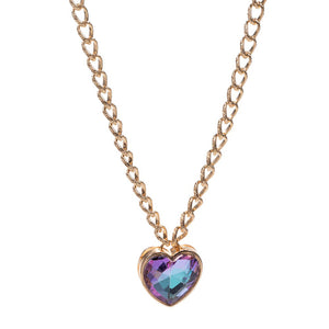 Gold Heart Stone Pendant Necklace is crafted from genuine sterling silver and features a statement-making heart stone centerpiece. The pendant comes with a delicate chain that can be customized for a nice fit which makes it perfect for any occasion. This is the perfect gift for someone special! 