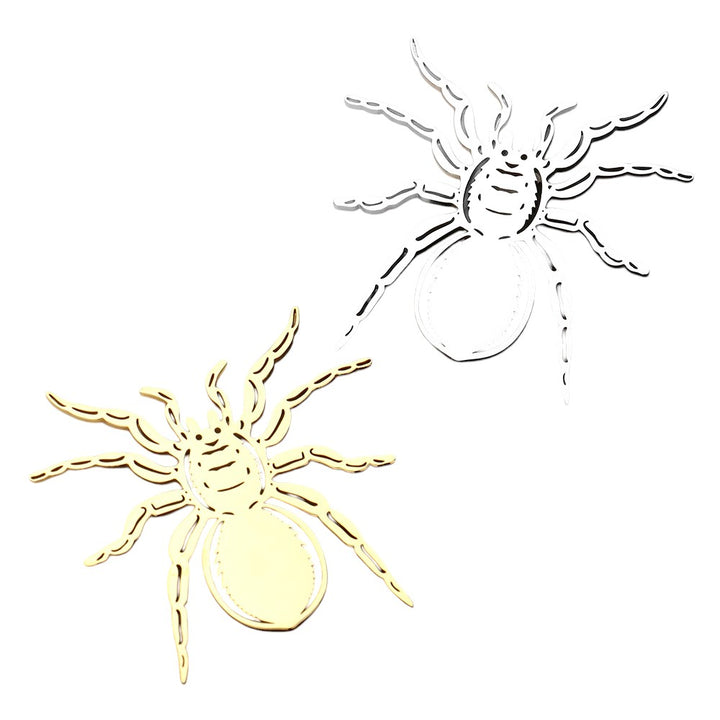 Gold Stainless steel cutout spider pin brooch is a sleek and stylish accessory that adds a touch of edginess to any outfit. Made from high-quality stainless steel, it is durable and long lasting, making it a great addition to your jewelry collection. With its unique design and expert craftsmanship, this pin brooch is sure to make a statement.
