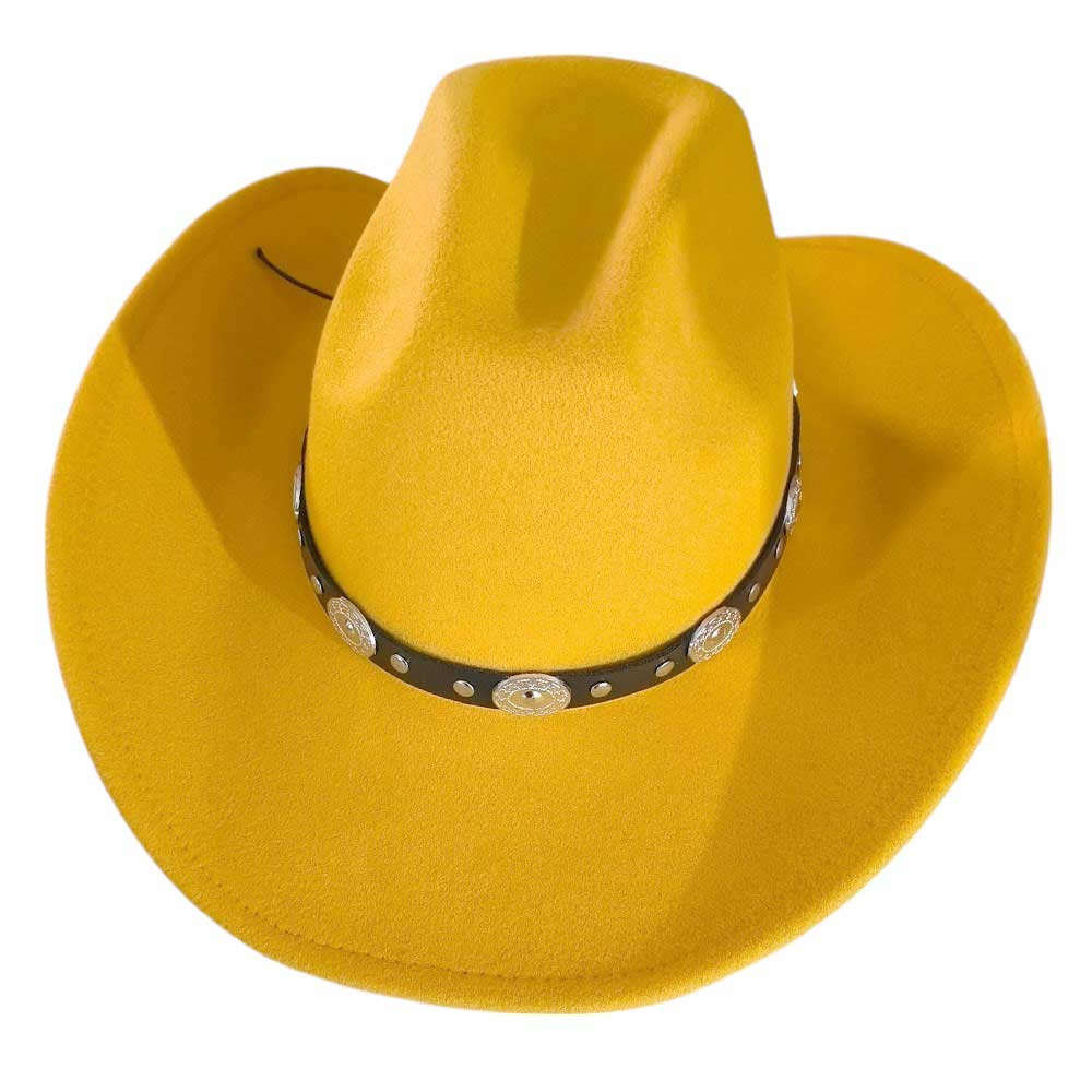 Gold-Western Style Belt Pointed Cowboy Fedora Hat is expertly crafted with a classic design and a modern twist. Adds a touch of authenticity while the pointed shape gives it a contemporary edge. Made with high-quality materials, this hat is durable and stylish, making it the perfect accessory for any outfit.