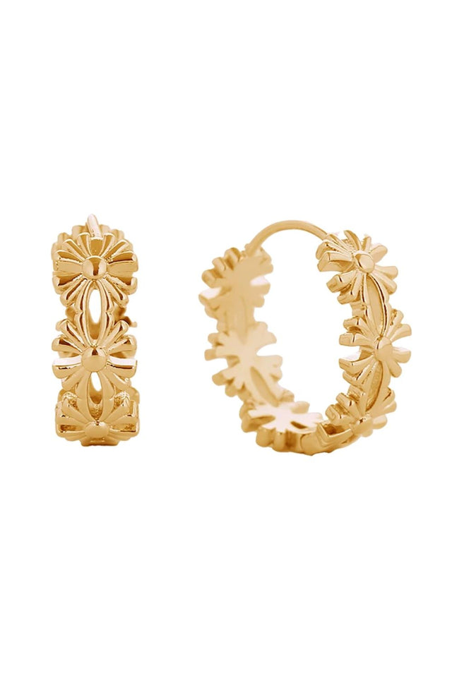 Gold Elevate your everyday look with these stunning 14K Gold and White Gold dipped Chrome H Hoop Earrings. Crafted from hypoallergenic brass, these 2cm hoops are perfect for sensitive skin while maintaining a luxurious finish. Designed and made in Korea with meticulous attention to detail, they're lead and nickel compliant for peace of mind. The sleek H-shaped design adds modern sophistication to any outfit, from casual to formal occasions.