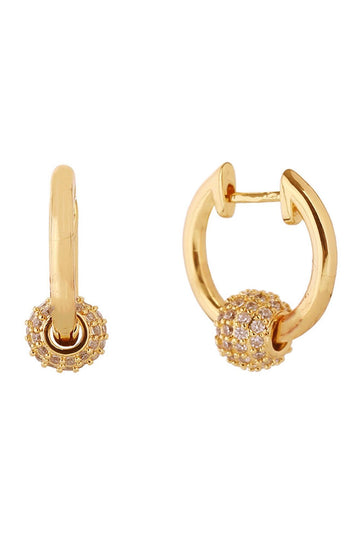 Gold Elevate your everyday look with these stunning 14K Gold/White Gold Dipped Duo Hoop Huggie Earrings. Crafted from quality brass and adorned with sparkling cubic zirconia, these petite 1.6cm huggers offer the perfect balance of elegance and comfort. Hypoallergenic design makes them ideal for sensitive ears, while lead and nickel compliance ensures safe, worry-free wear.